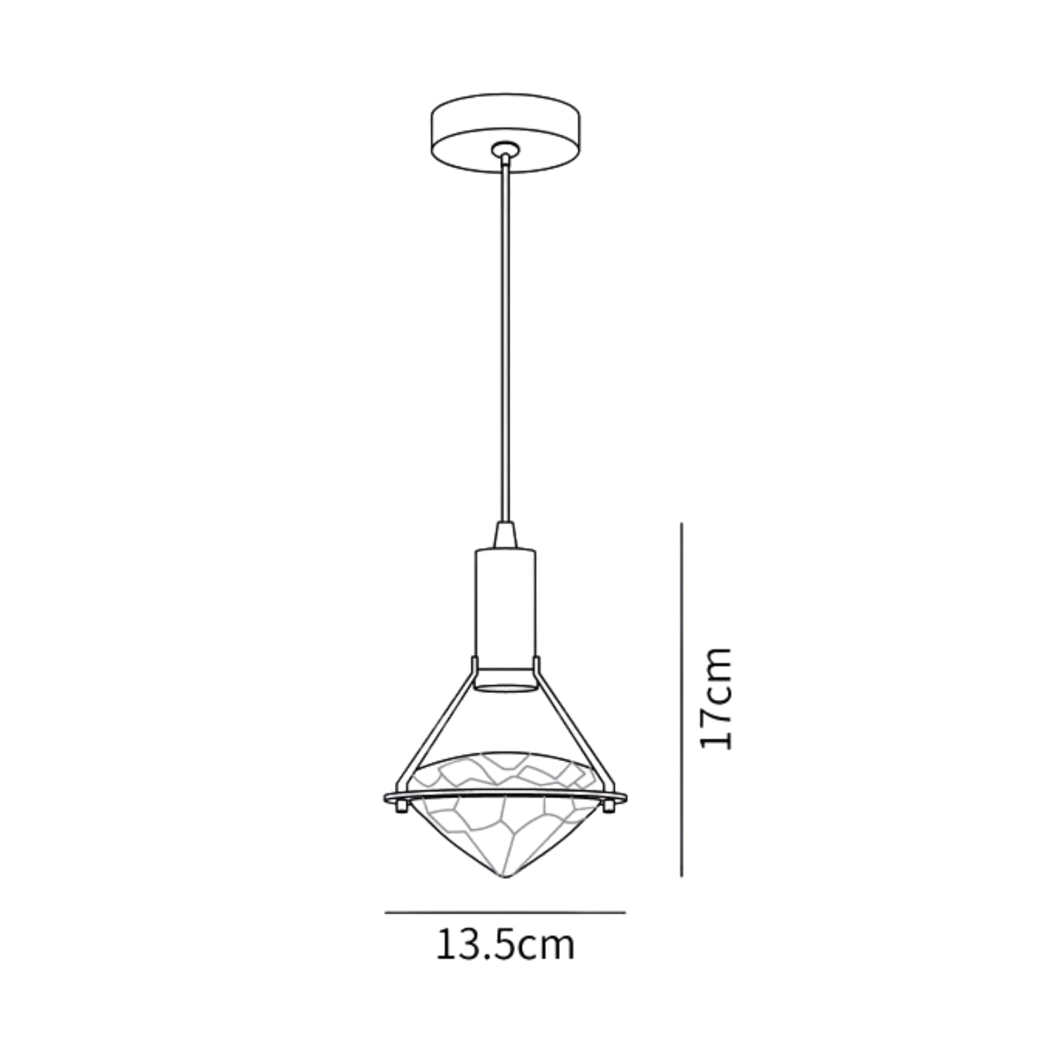 Lampada a sospensione Diajo