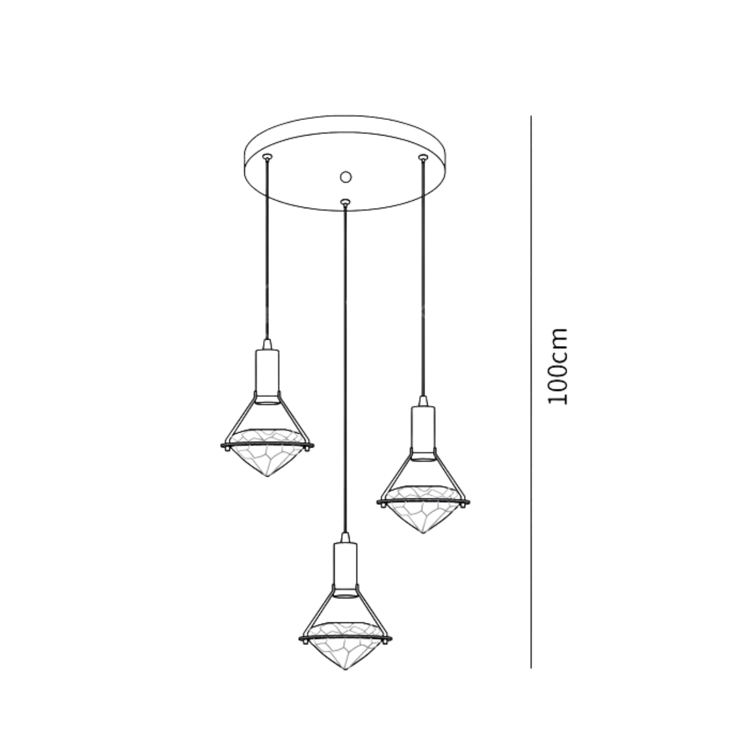 Lampada a sospensione Diajo