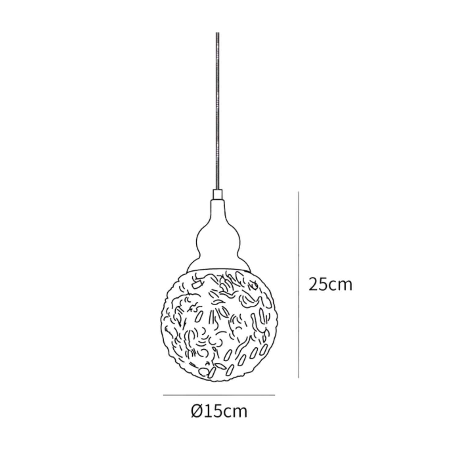 Lampada a sospensione Berrin