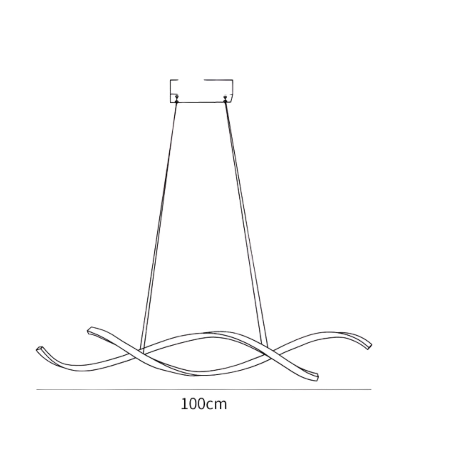 Lampada a sospensione Luos Wave