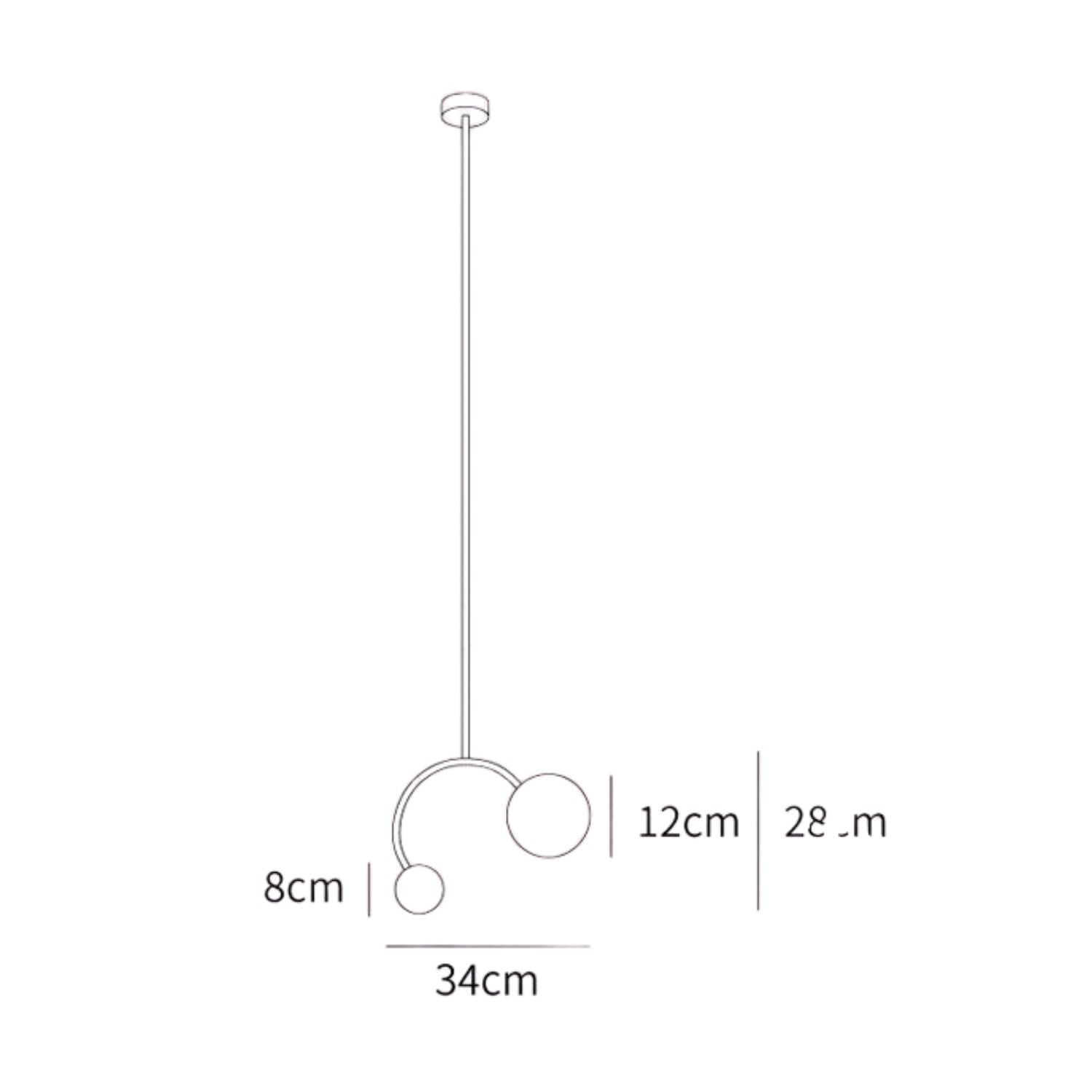 Lampada a sospensione Balenci