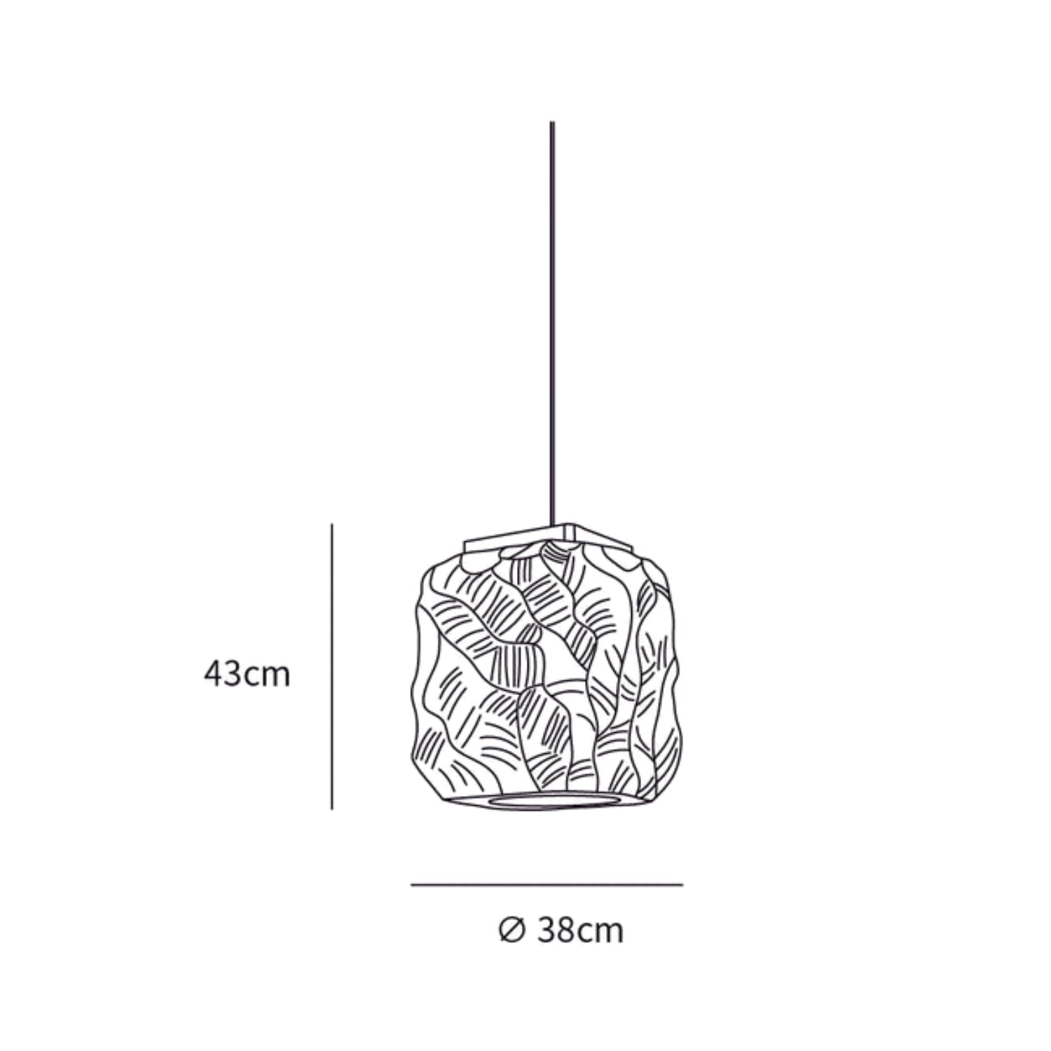 Lampada a sospensione Reisan