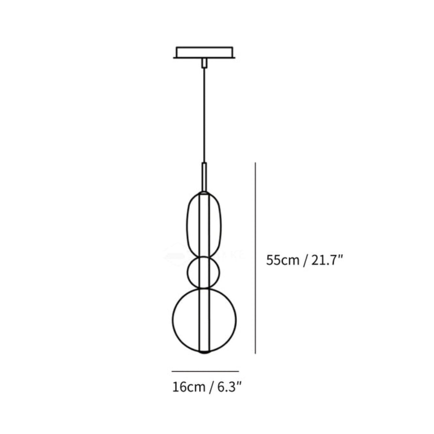 Lampada a sospensione Laveny