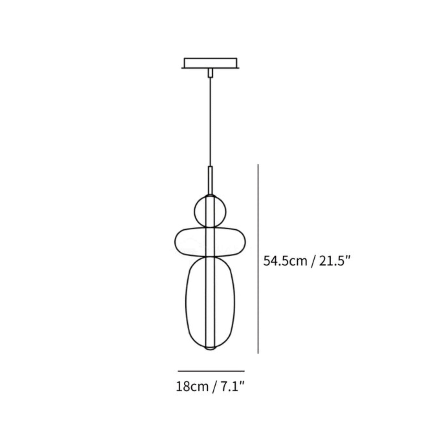 Lampada a sospensione Laveny