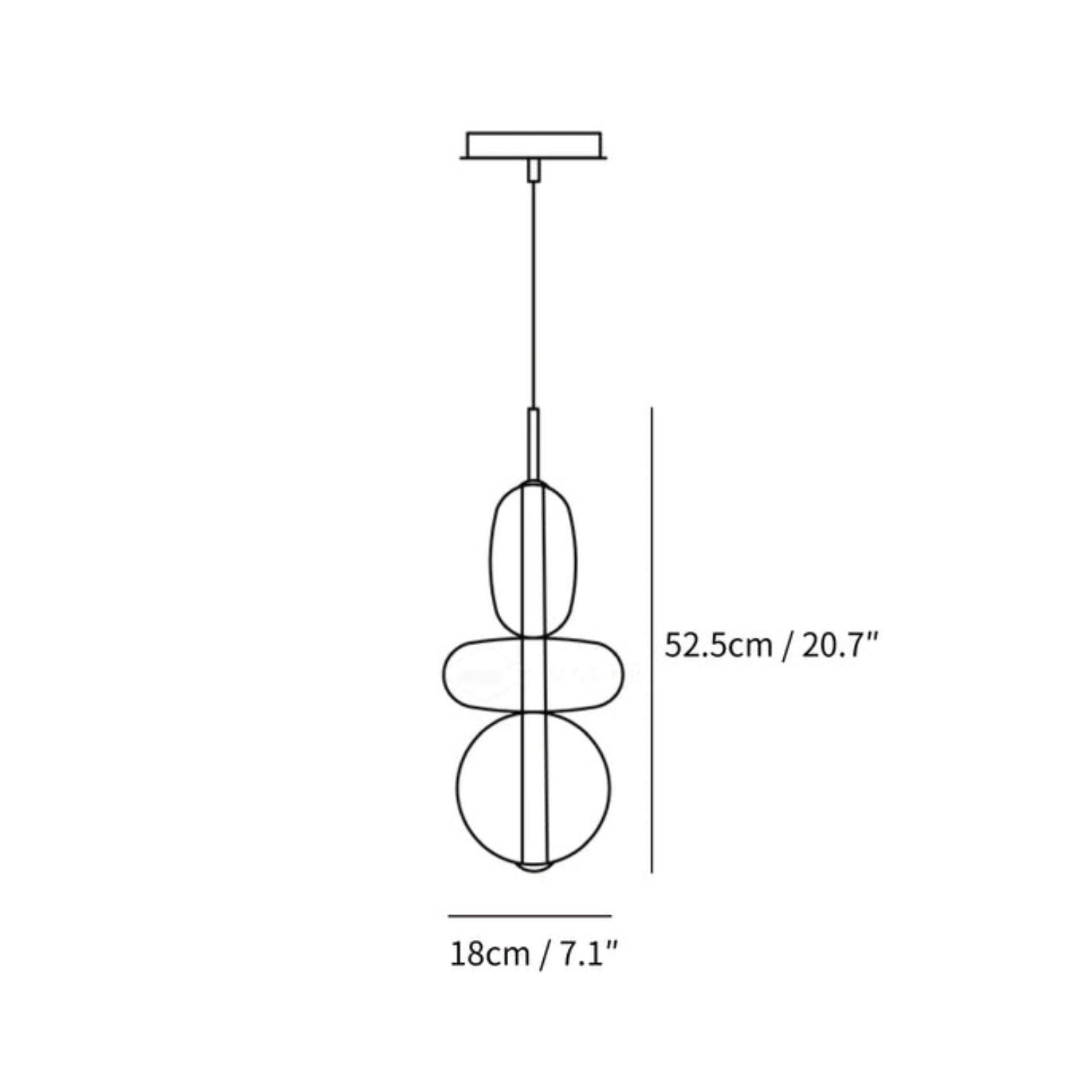 Lampada a sospensione Laveny