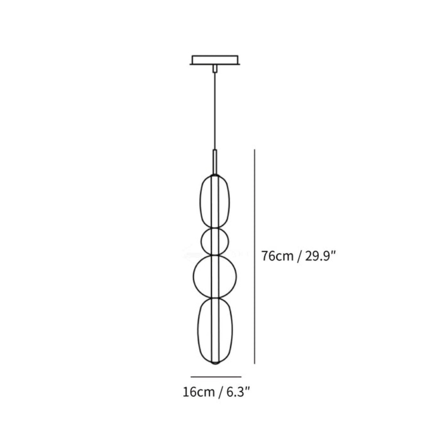 Lampada a sospensione Laveny