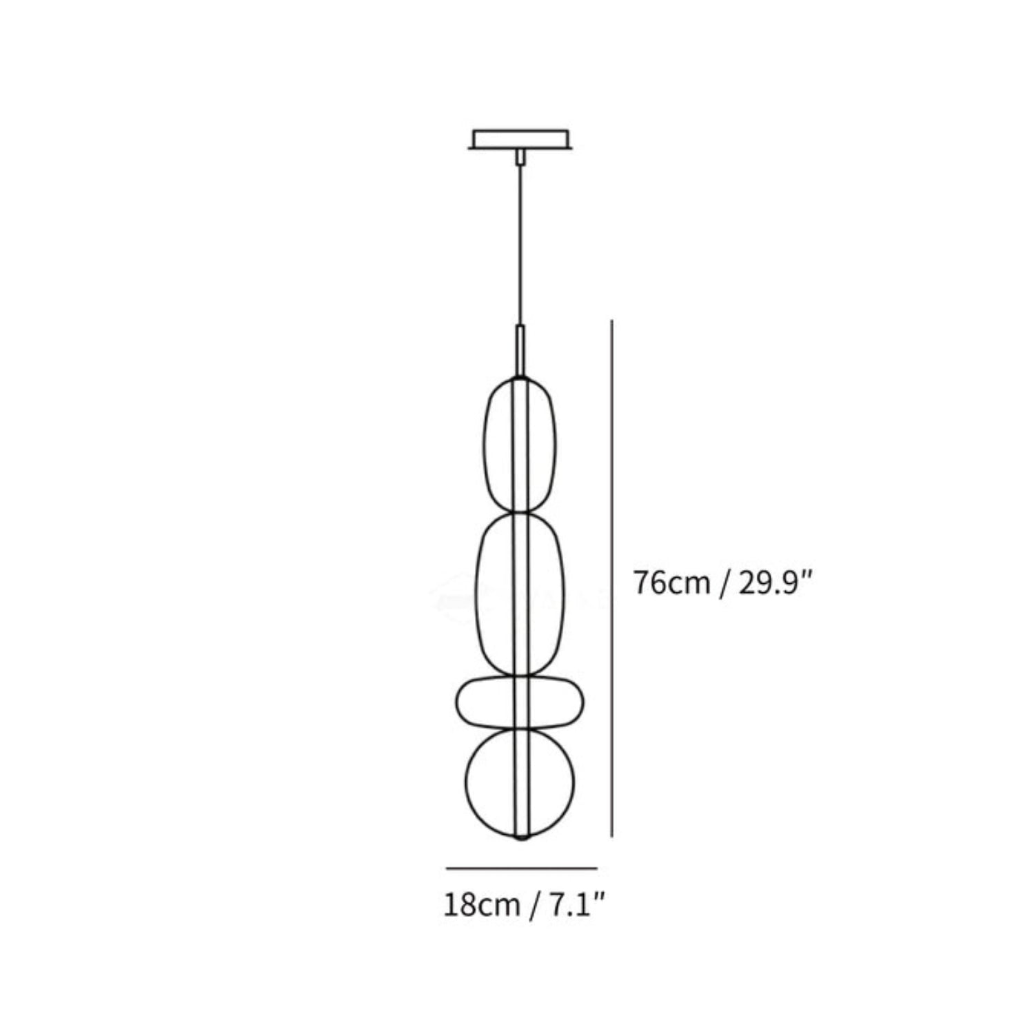 Lampada a sospensione Laveny