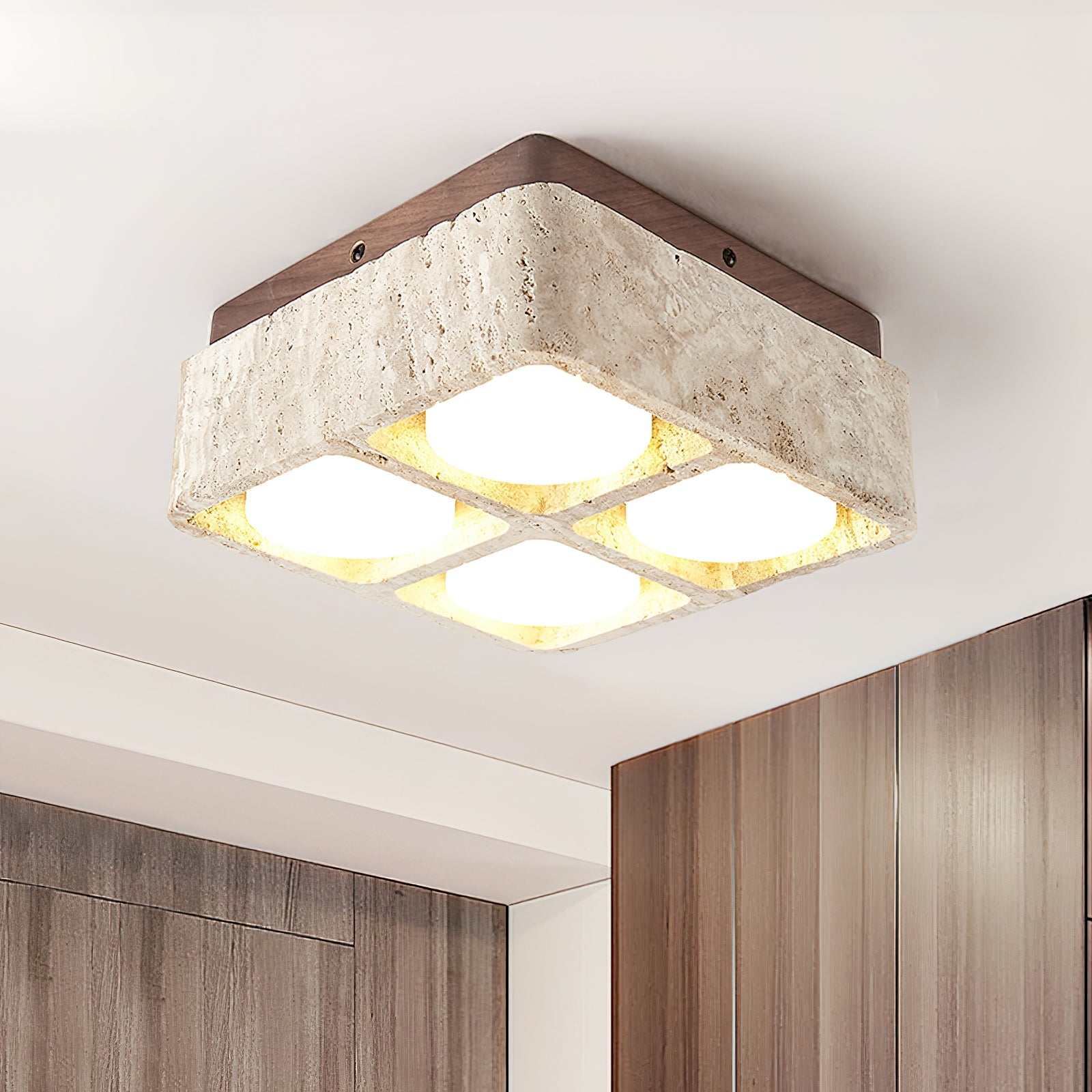Dricovo Natuursteen Plafondlamp