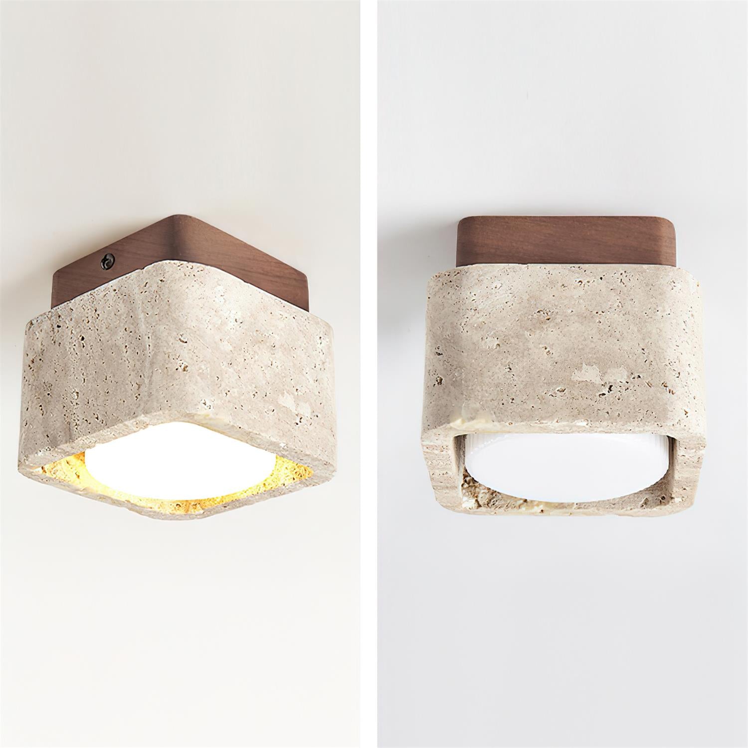 Dricovo Natuursteen Plafondlamp