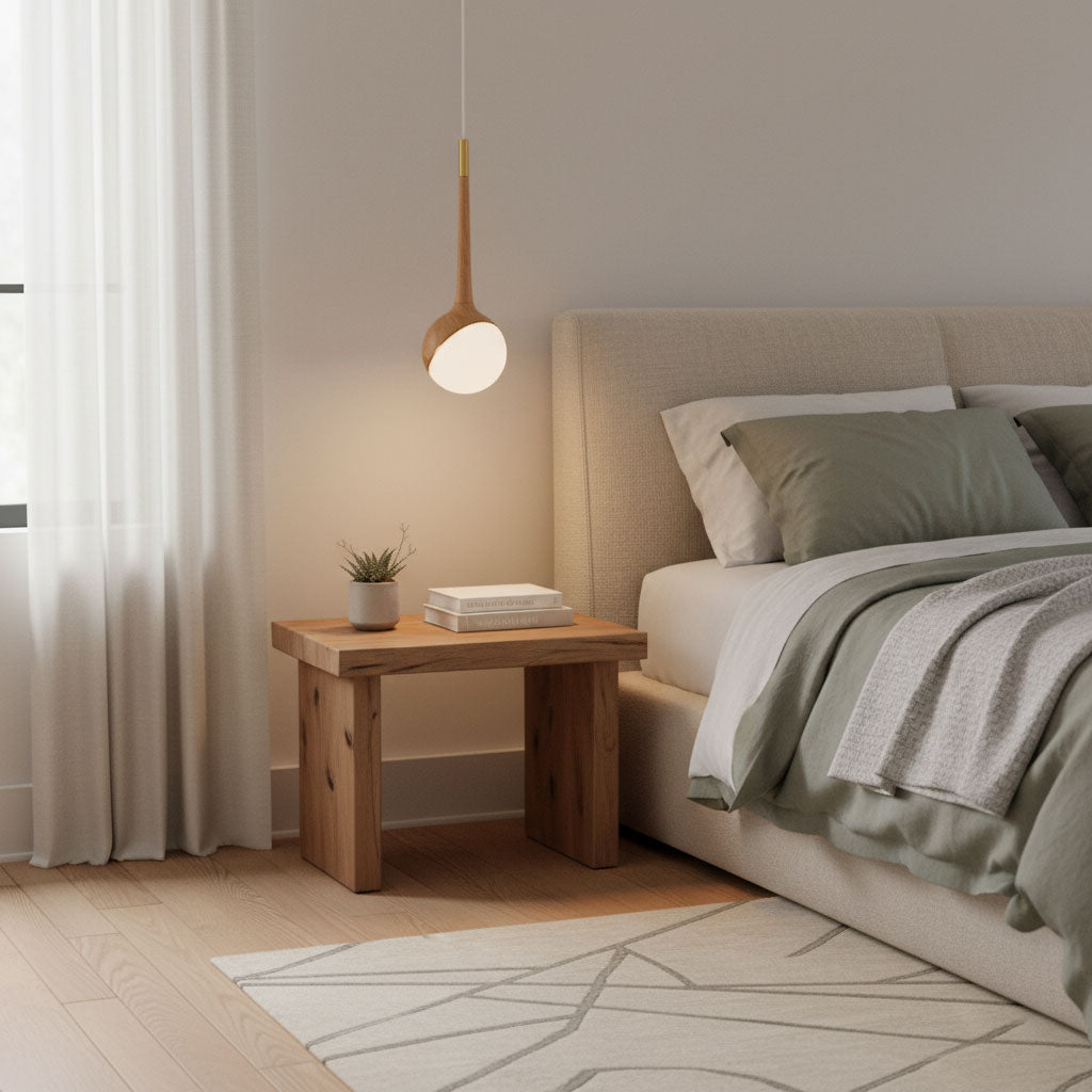 Mossy Drop Houten Hanglamp