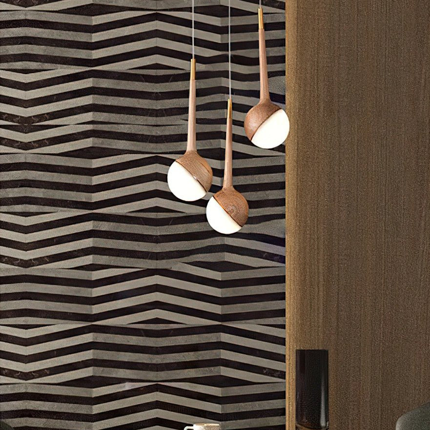 Mossy Drop Houten Hanglamp