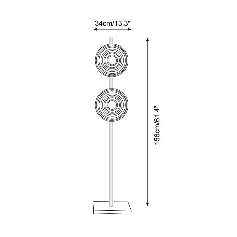 Lampada da pavimento Deluora