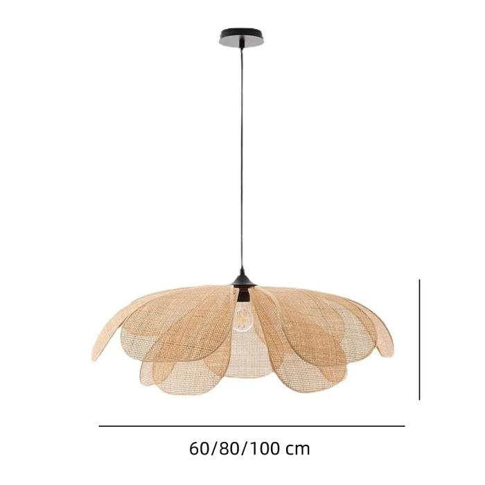 Petal Rattan Flower Hanglamp