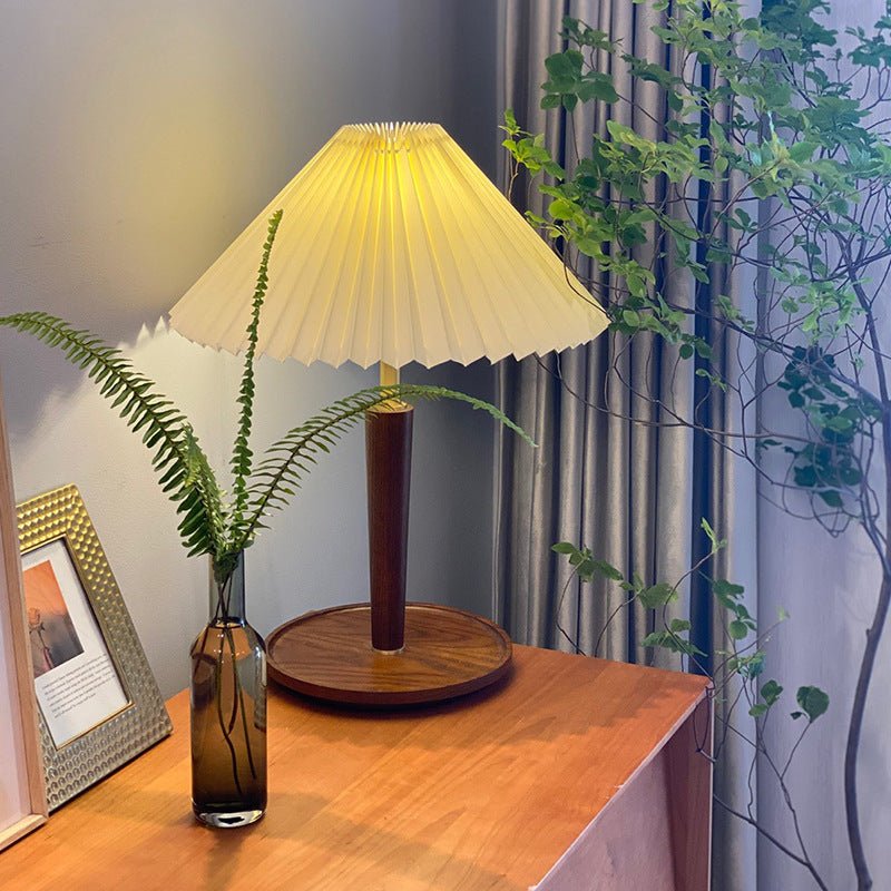Lea Vintage Houten Tafellamp