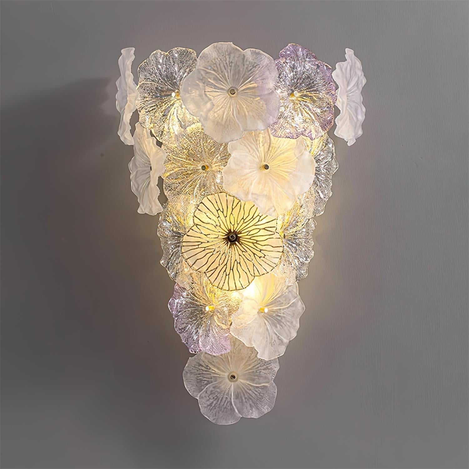 Lampada a stelo con fiore Leyza