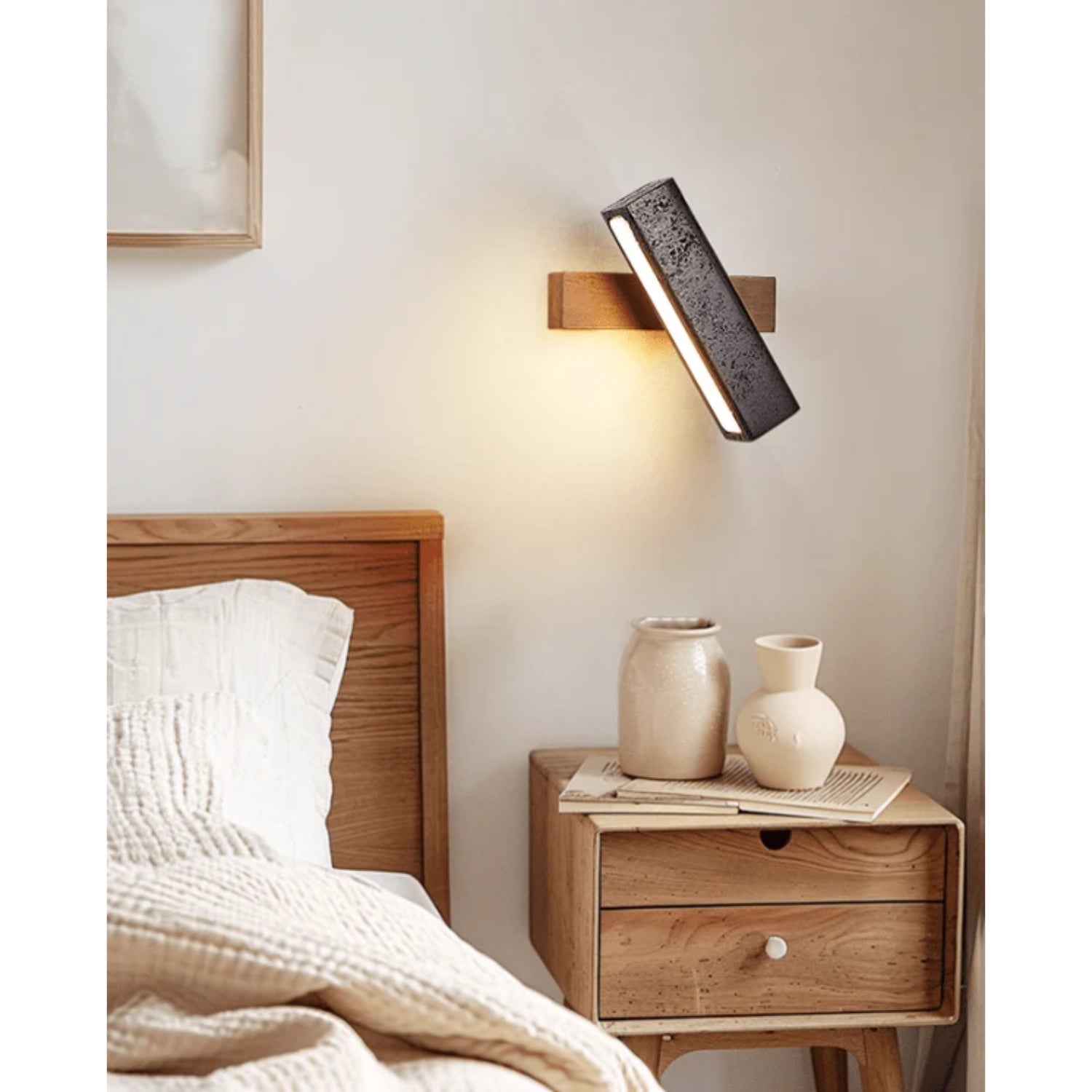 Malesa Natuursteen Wandlamp