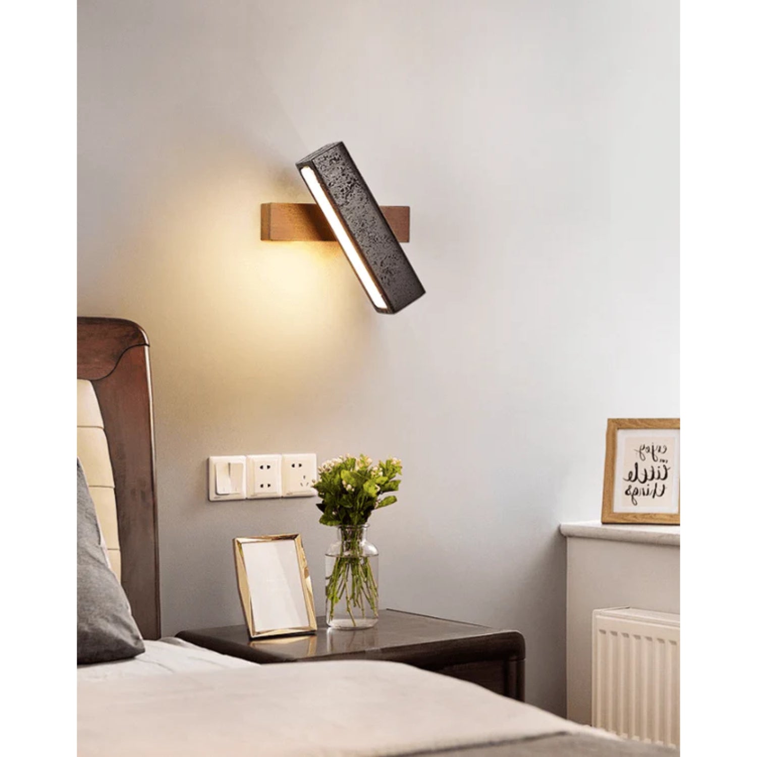 Malesa Natuursteen Wandlamp