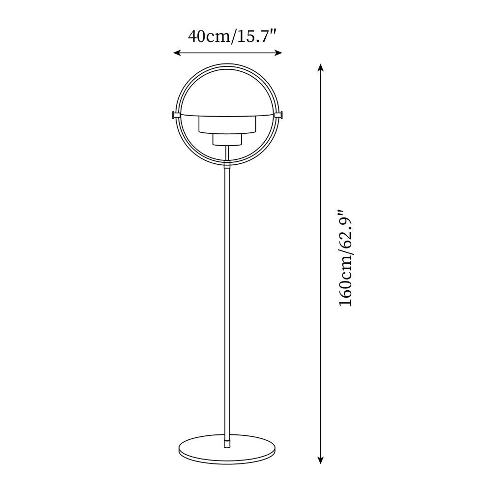 Daniso Deense Vloerlamp