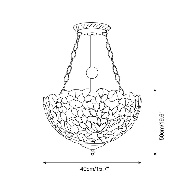 Lentysa Tiffany Plafondlamp