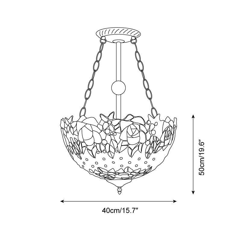 Lentysa Tiffany Plafondlamp