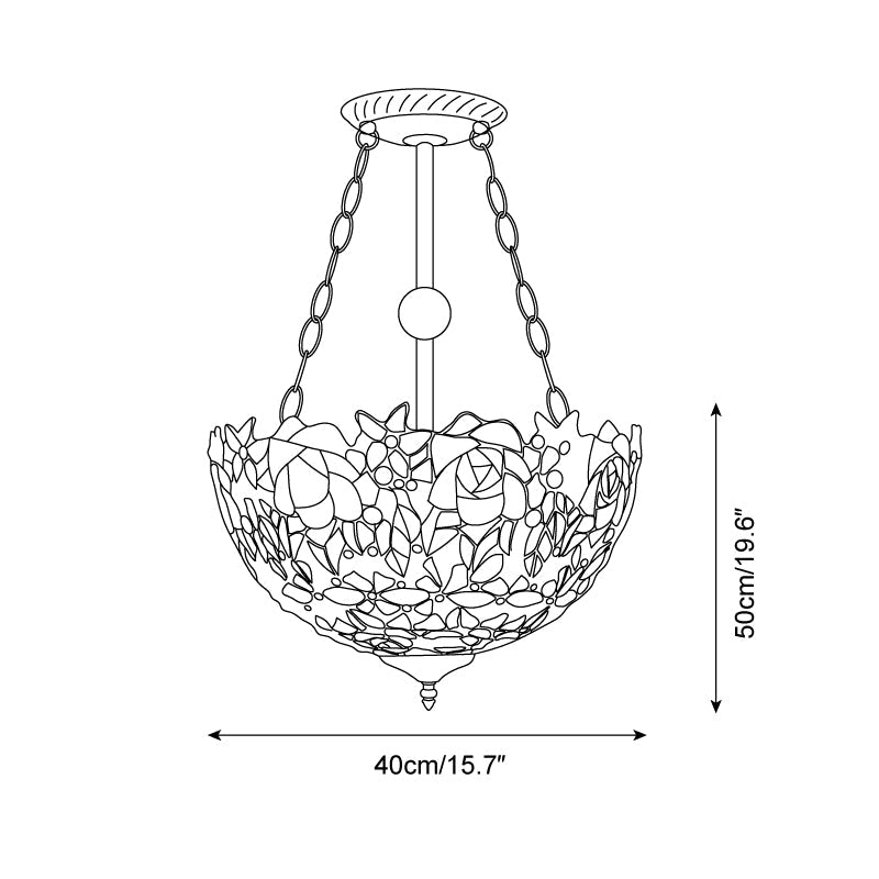 Lentysa Tiffany Plafondlamp