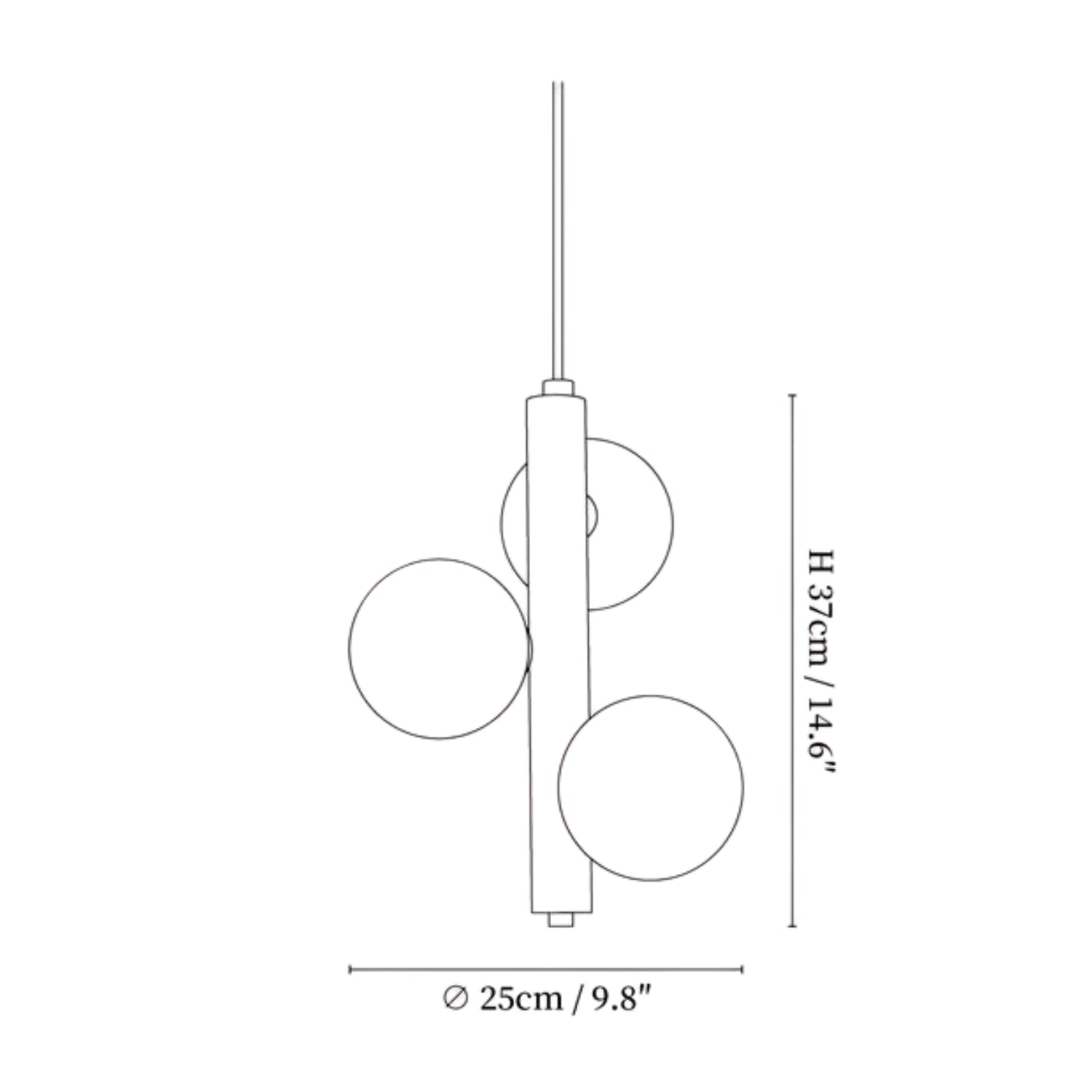 Lampada a sospensione Belsphere