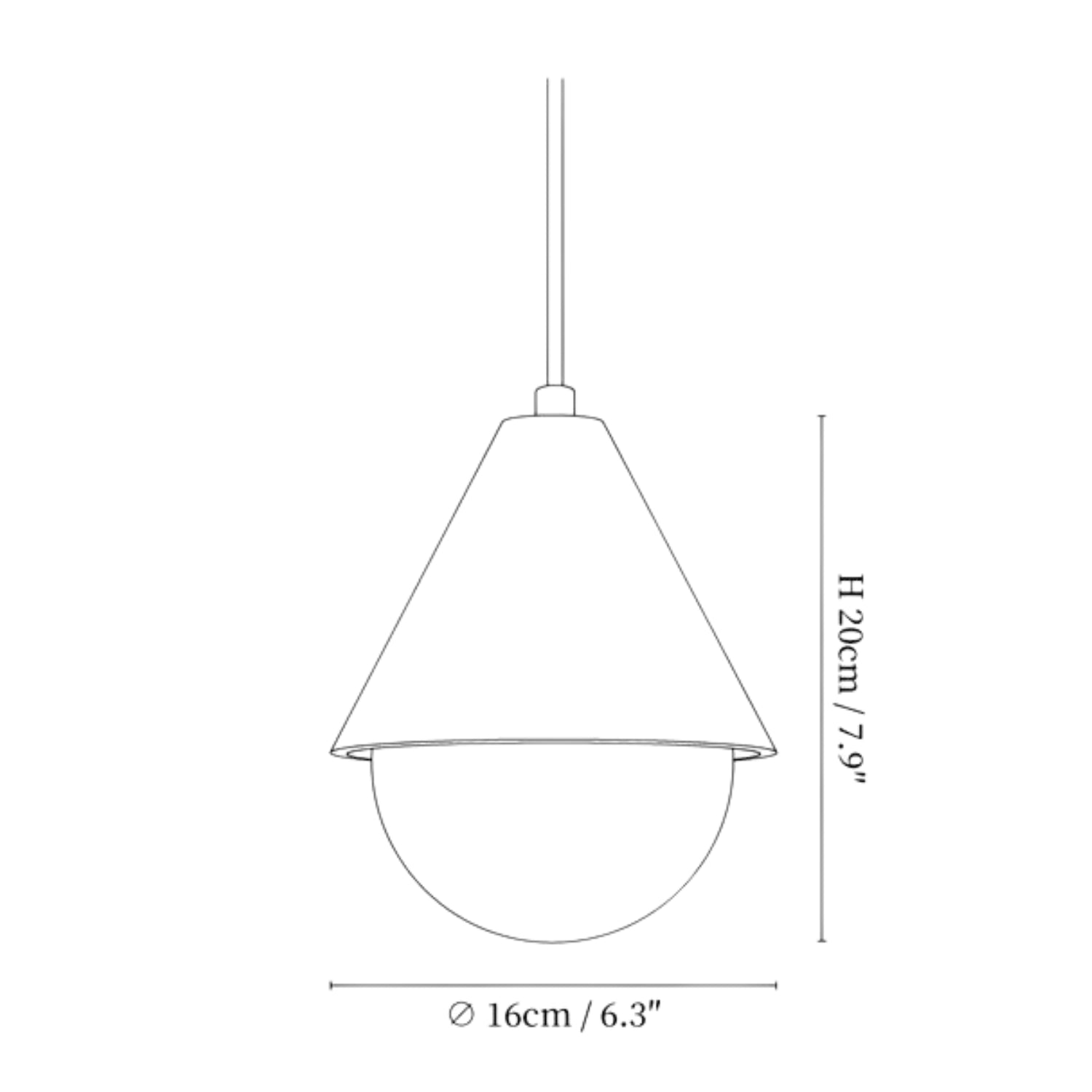 Alosim Travertijn Hanglamp