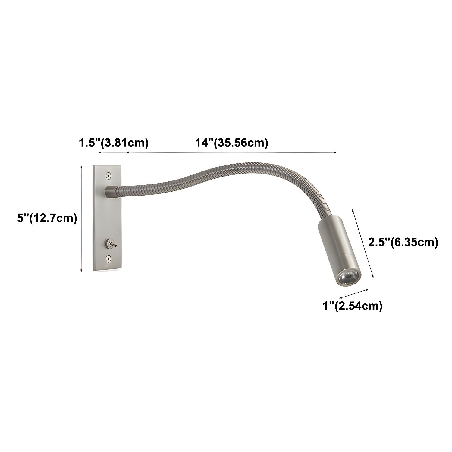 Elezor Flexibele Gooseneck Wandlamp