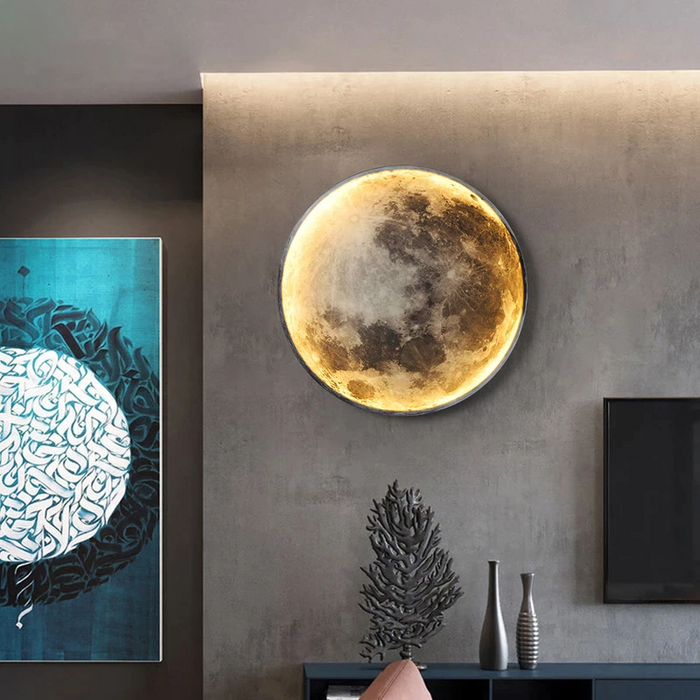 Eclipse Maanontwerp Wandlamp