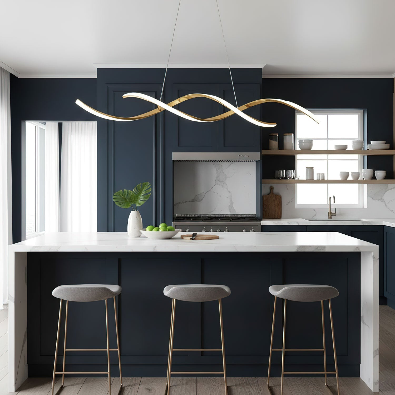 Lampada a sospensione Luos Wave