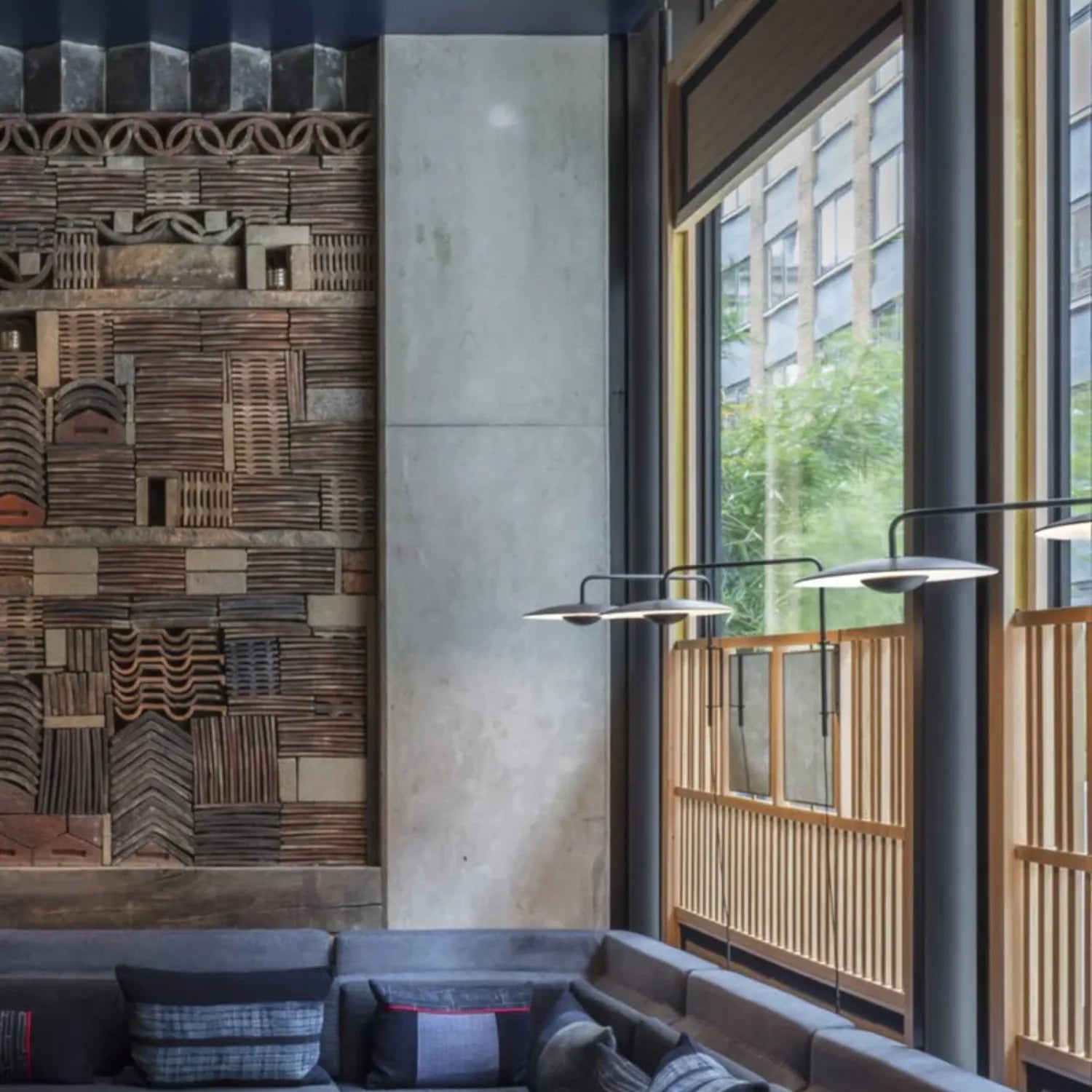 Lampada da parete a braccio Gezone