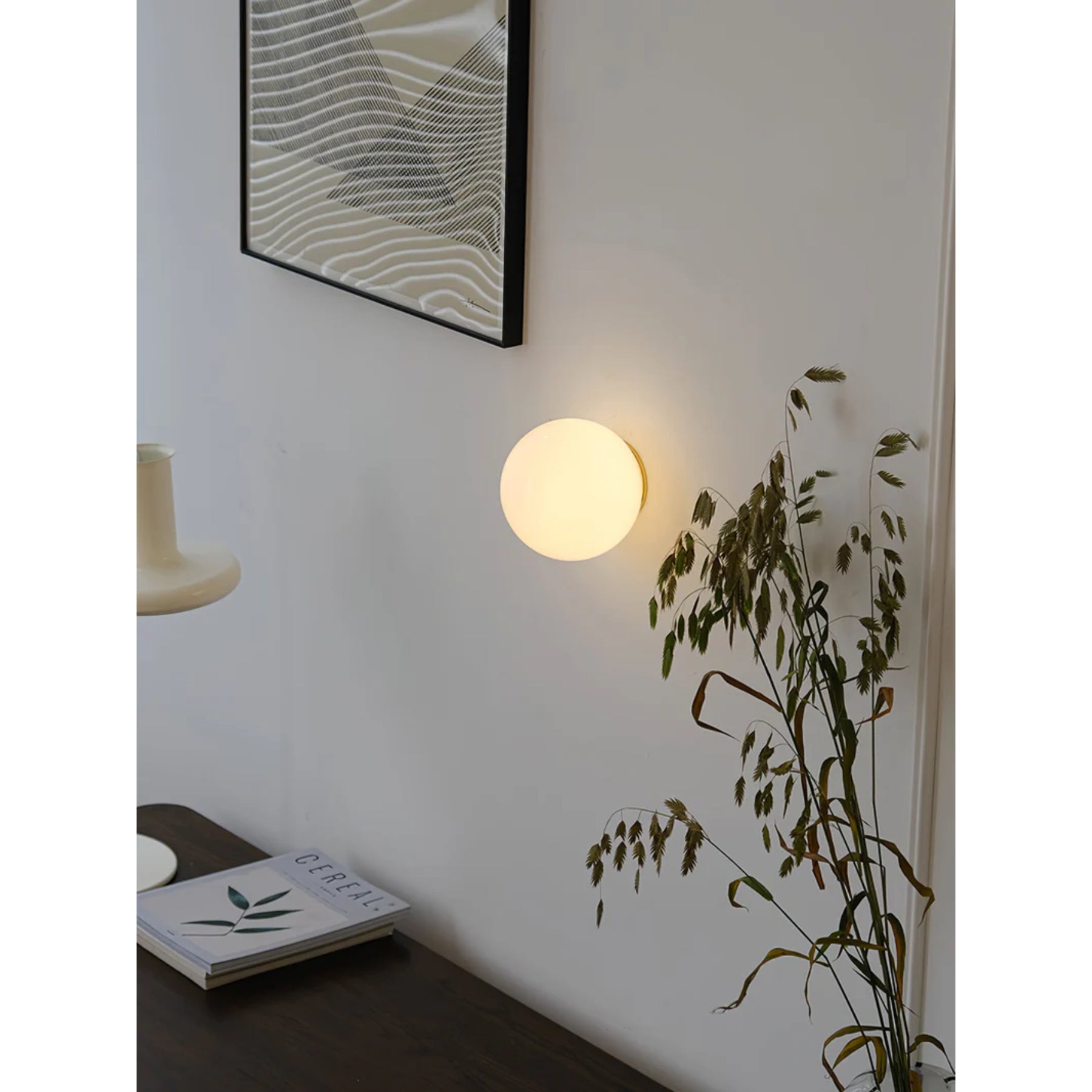 Glazen Mini-bol Wandlamp