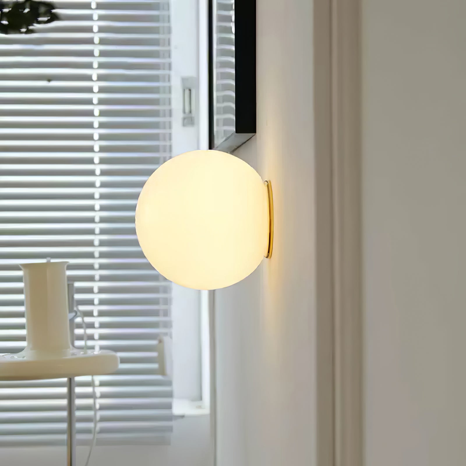 Glazen Mini-bol Wandlamp