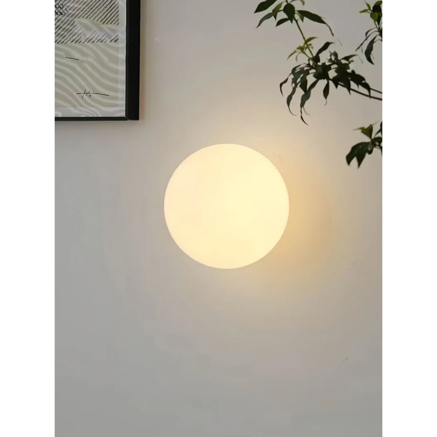 Glazen Mini-bol Wandlamp