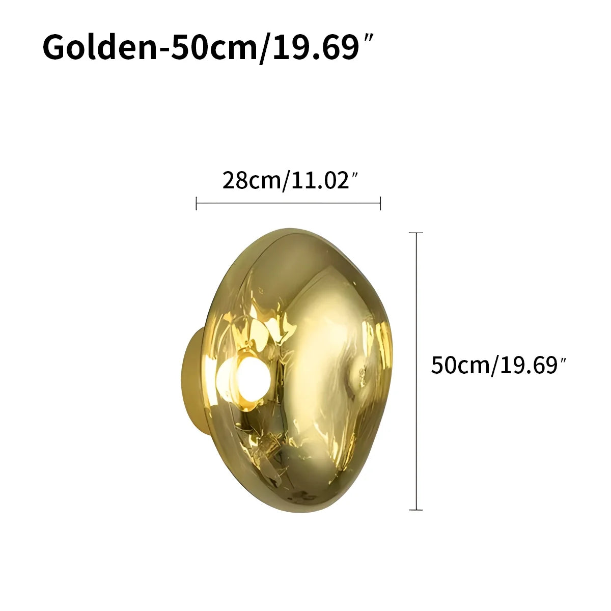 Lavastone Wandlamp
