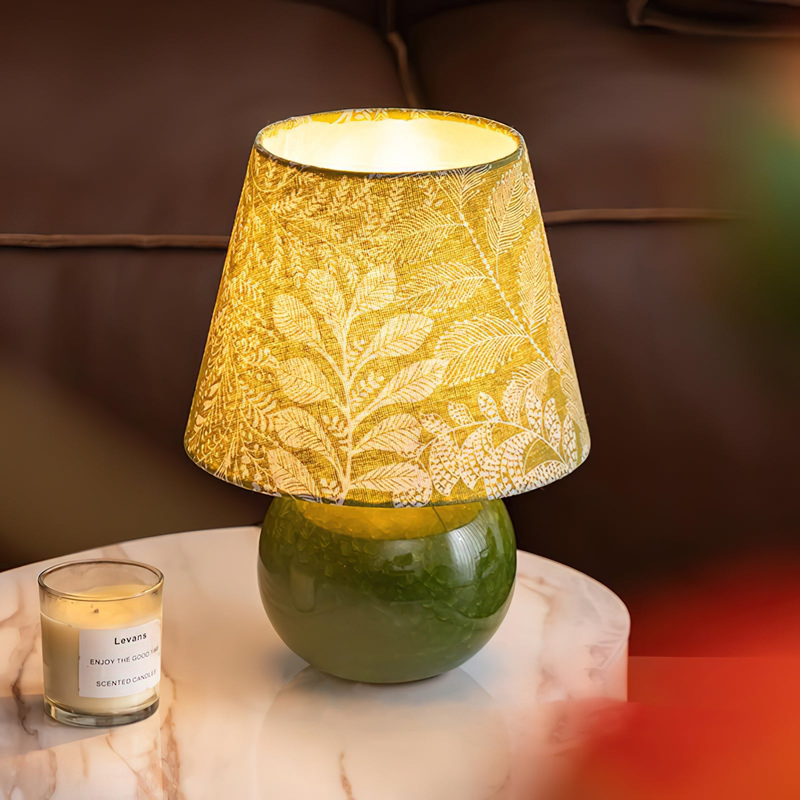 Leytha Groene Tafellamp