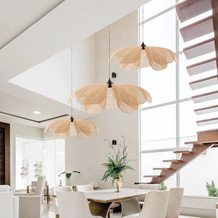 Petal Rattan Flower Hanglamp
