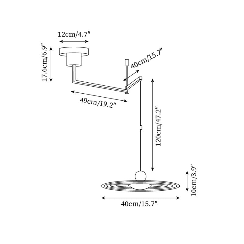Melynno Swing Arm Hanglamp