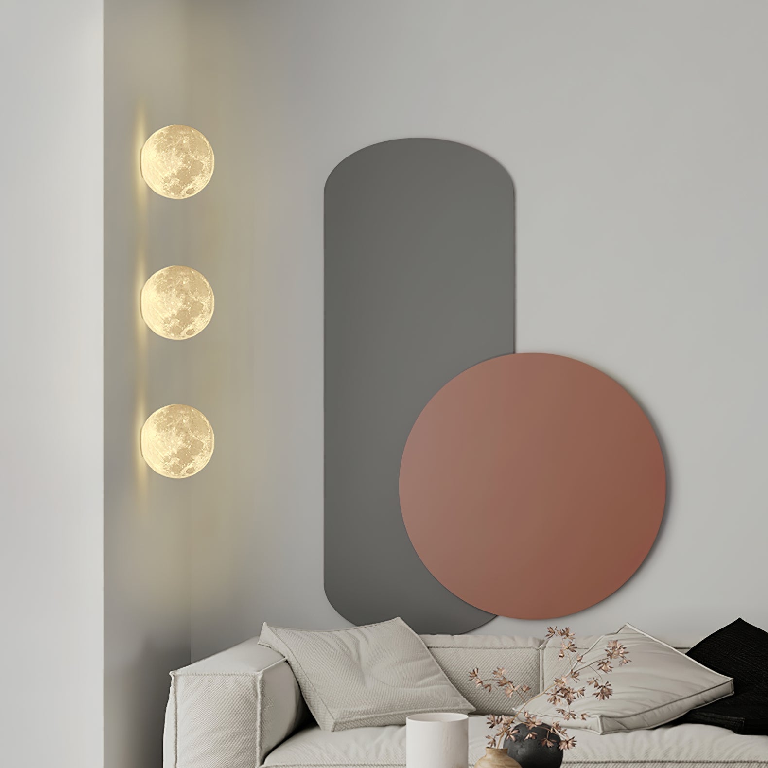 Tralvik Maanontwerp Wandlamp