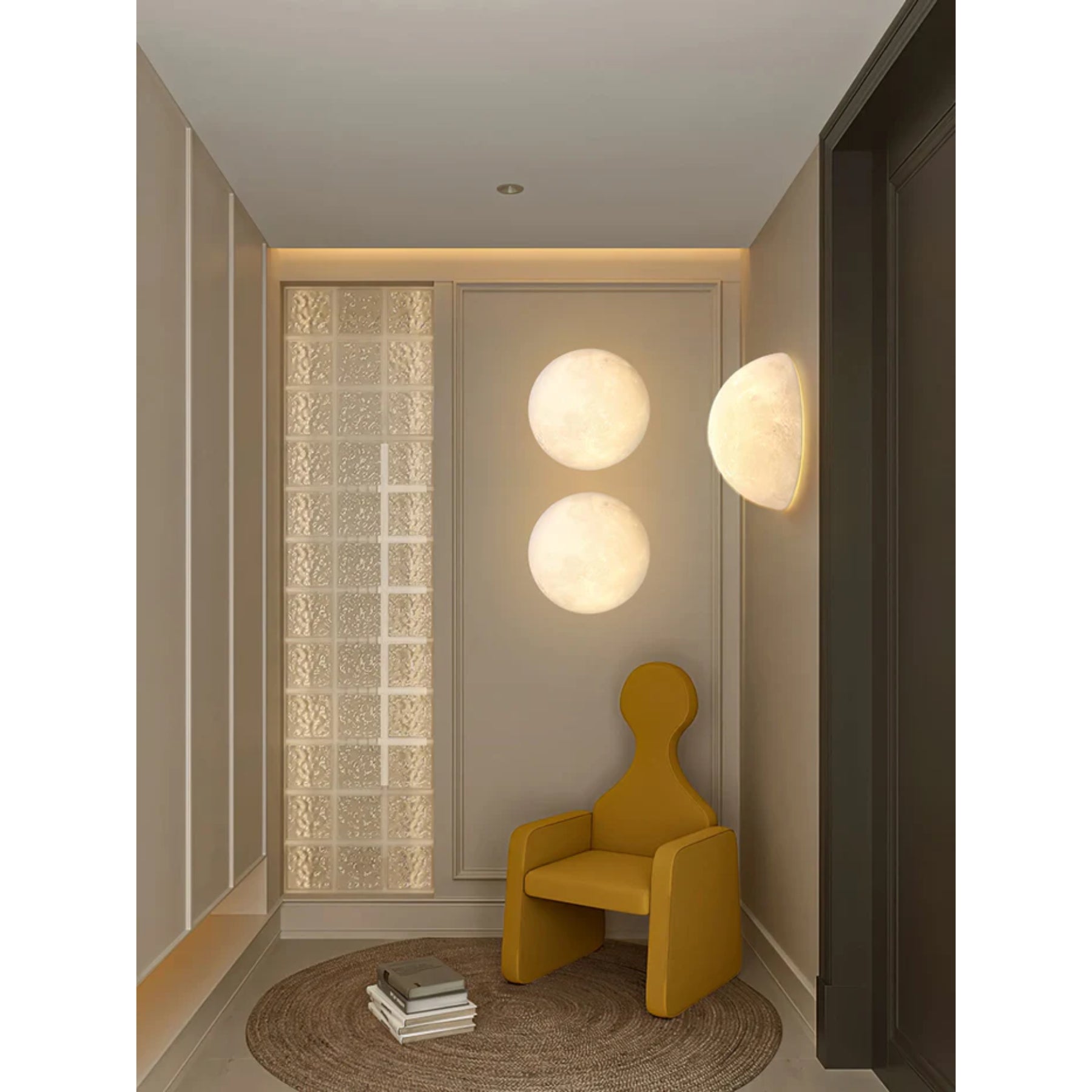 Tralvik Maanontwerp Wandlamp