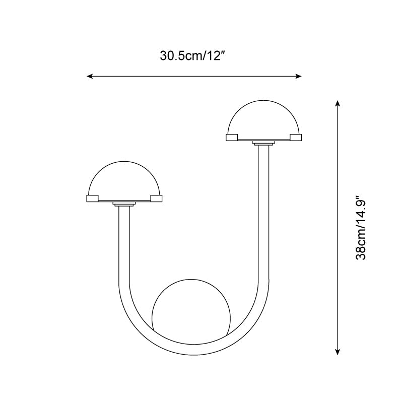 Hinszo Albasten Wandlamp