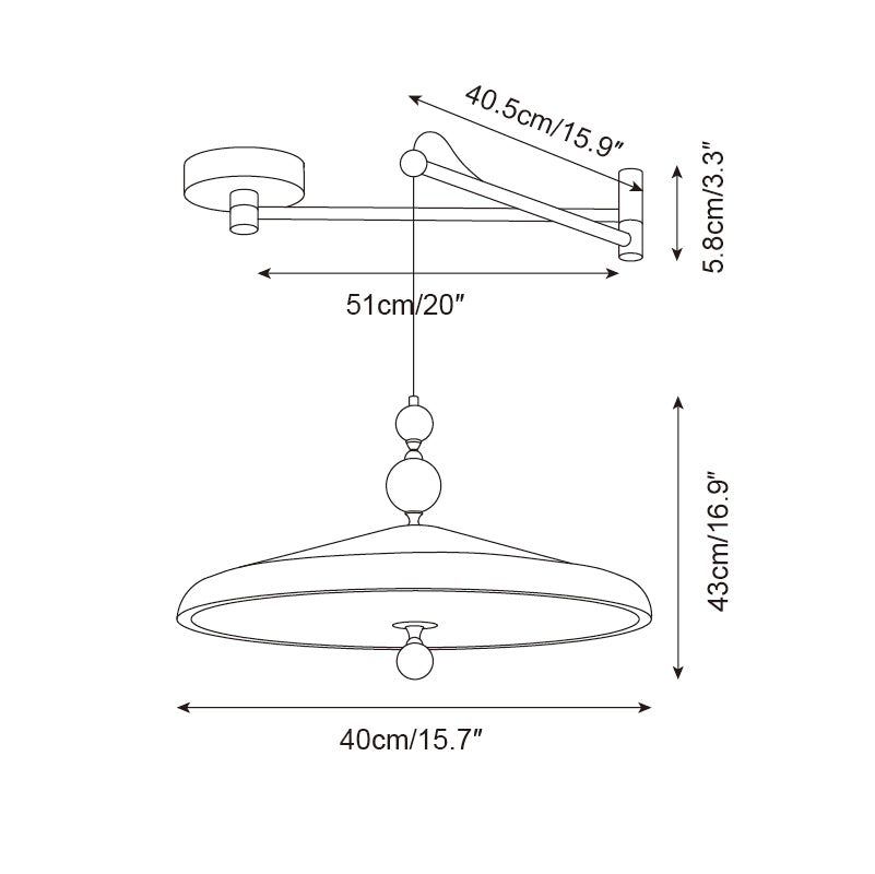 Telisoma Swing Arm Hanglamp