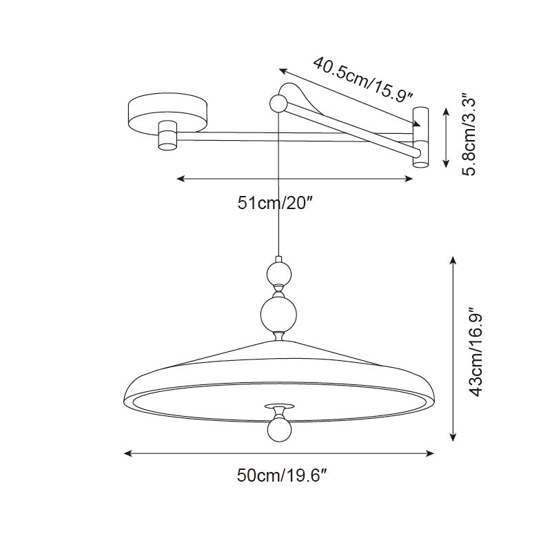 Telisoma Swing Arm Hanglamp