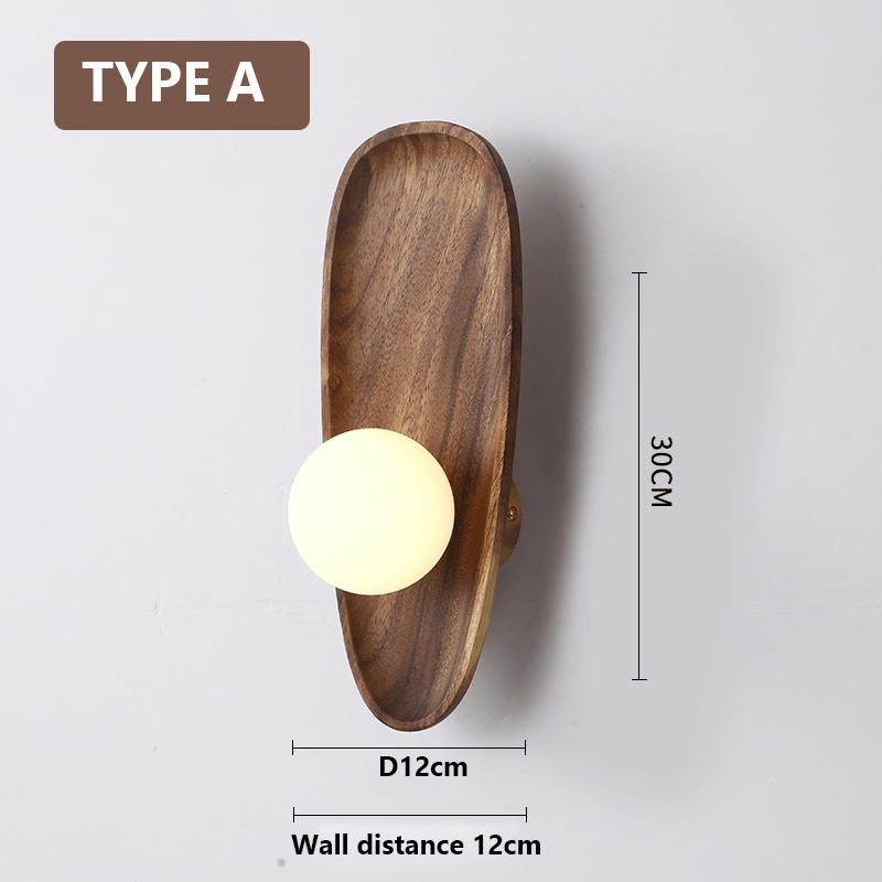 Oza Houten Wandlamp