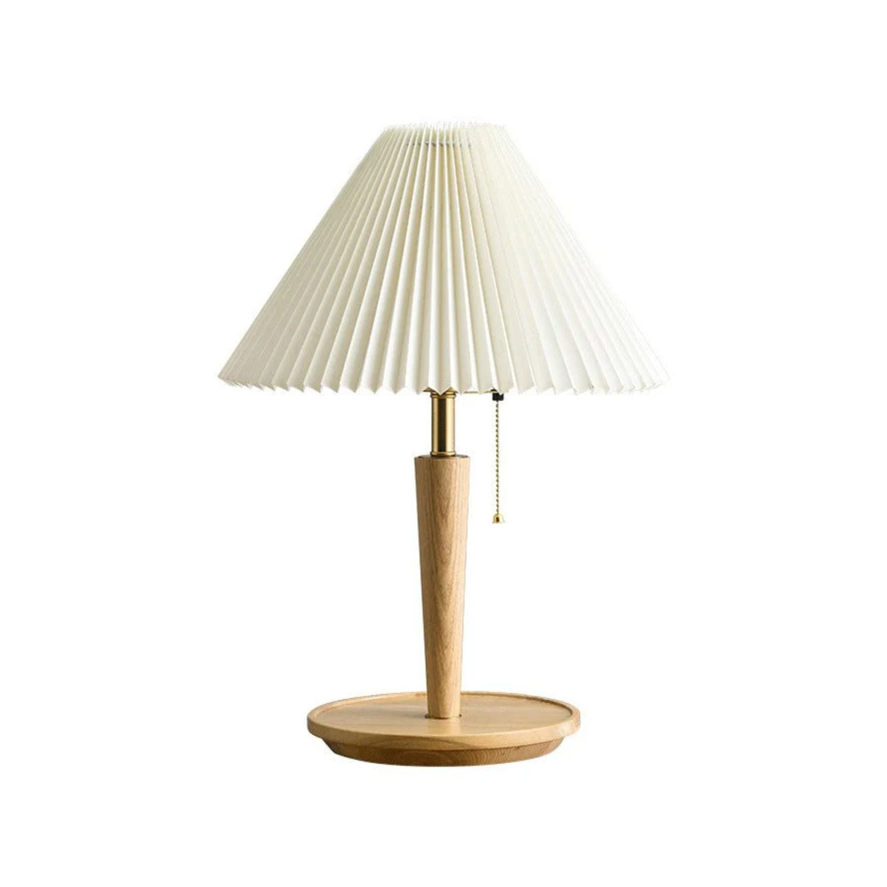 Lea Vintage Houten Tafellamp