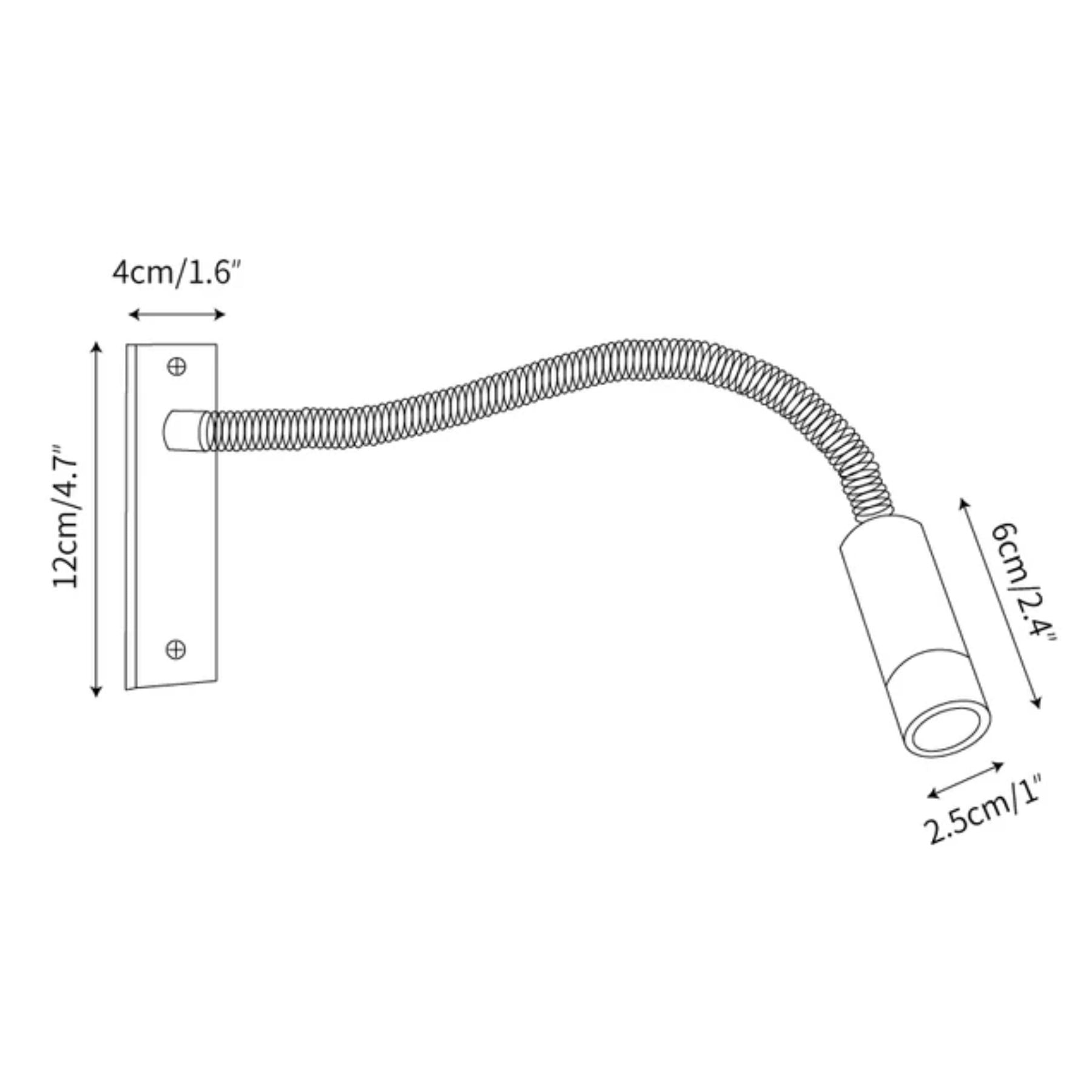 Elezor Flexibele Gooseneck Wandlamp