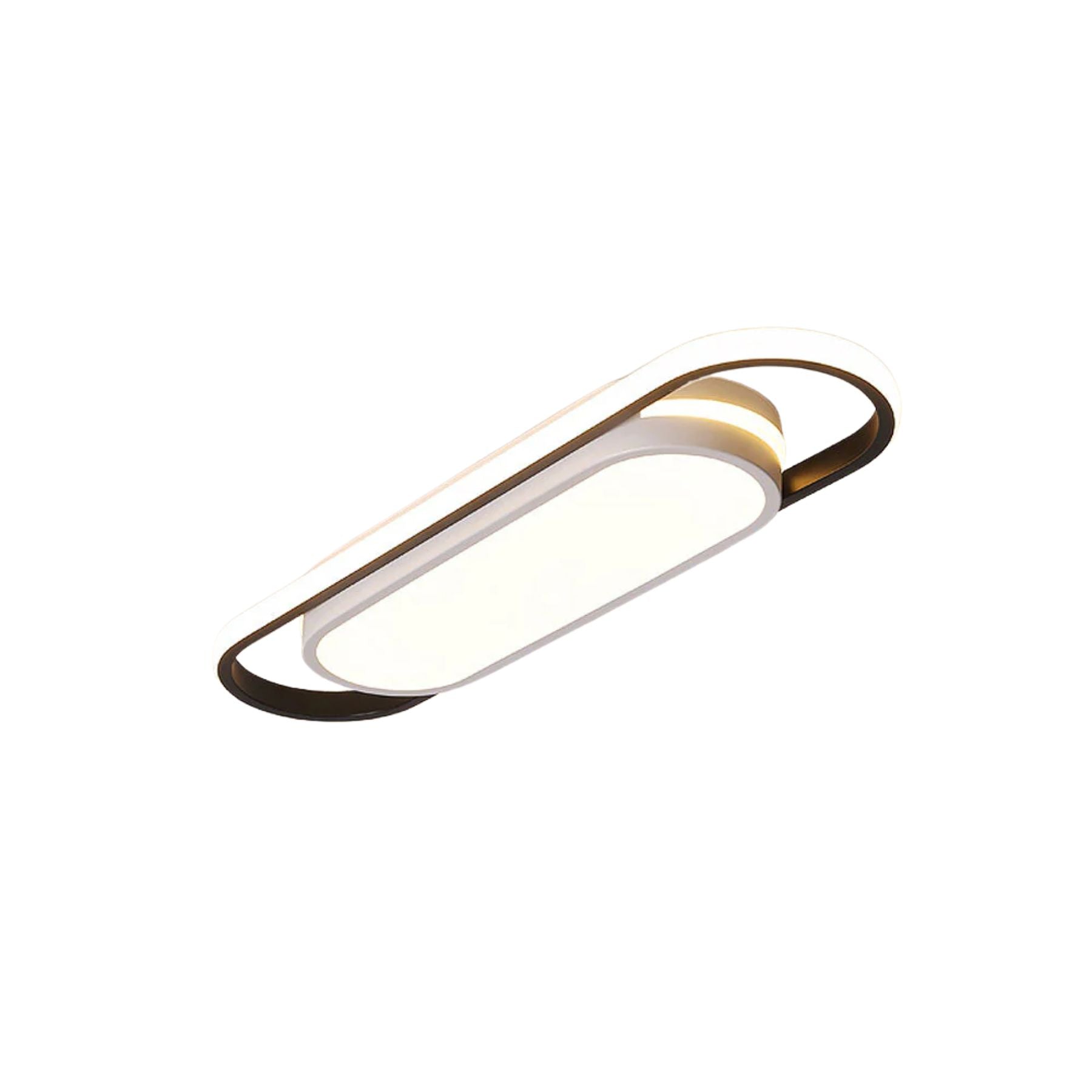 Black Simple Corridor Long LED Low Ceiling Lights