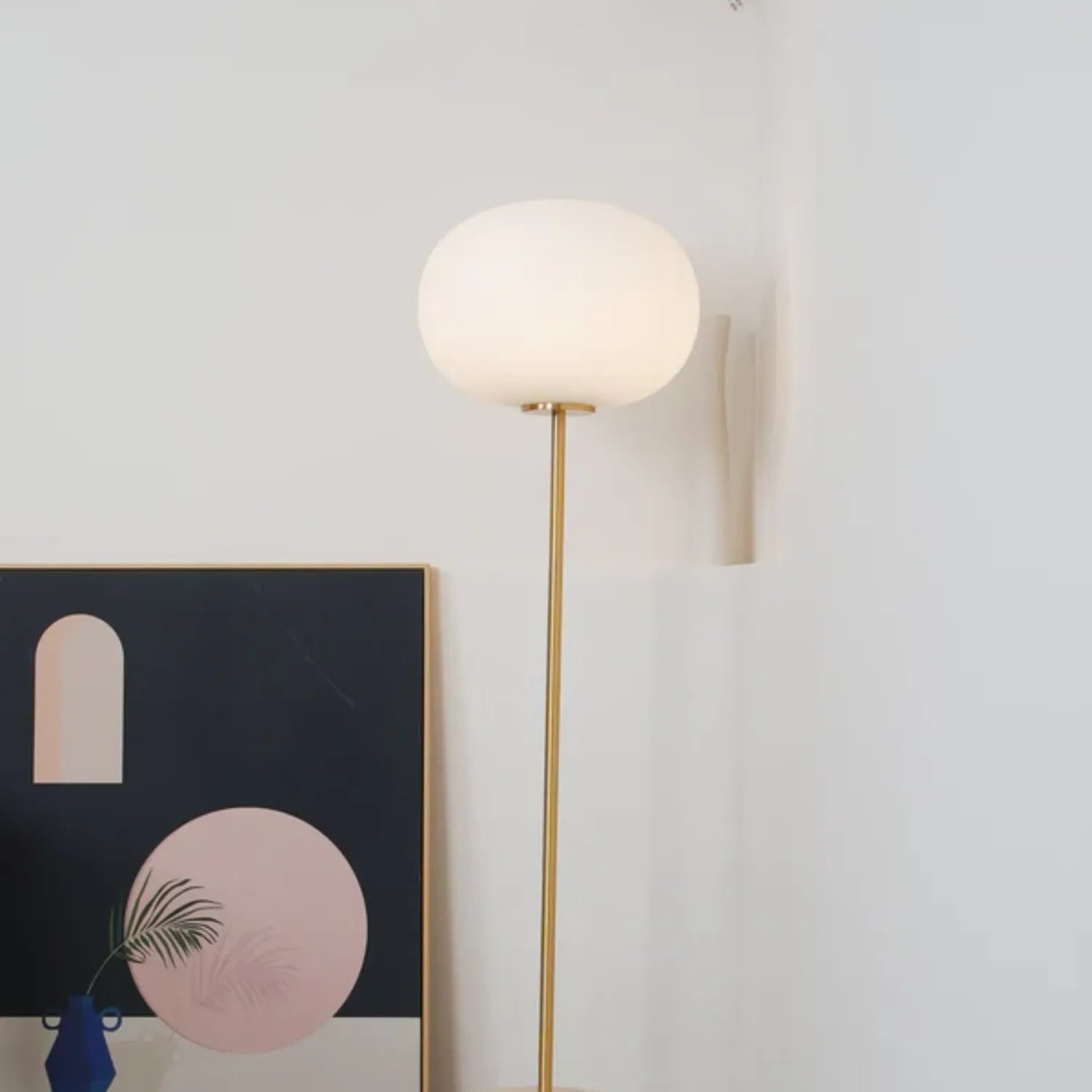 Lampada da pavimento Jowesa Travertino