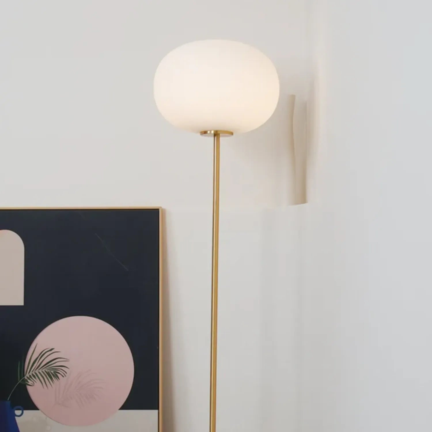 Lampada da pavimento Jowesa Travertino