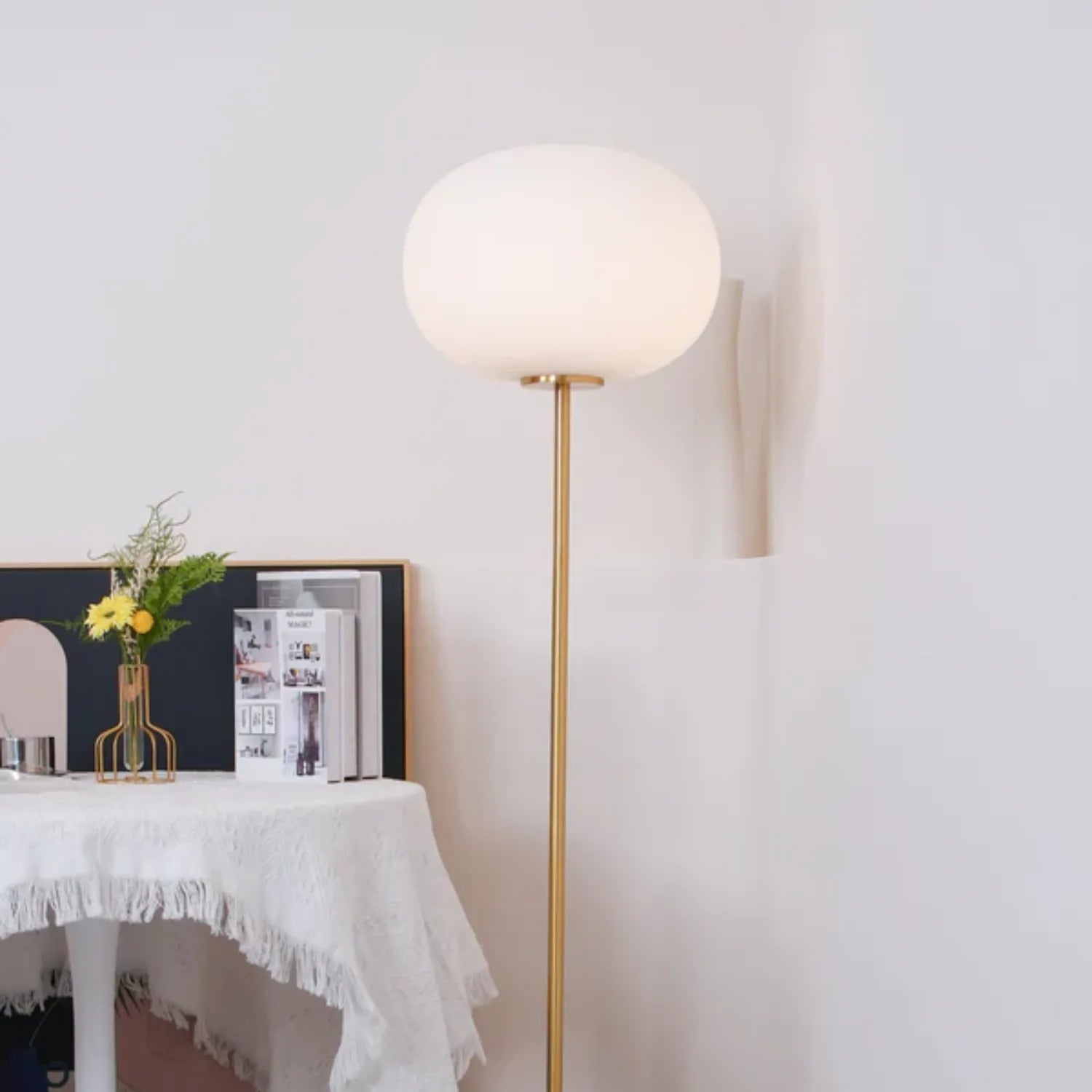 Lampada da pavimento Jowesa Travertino